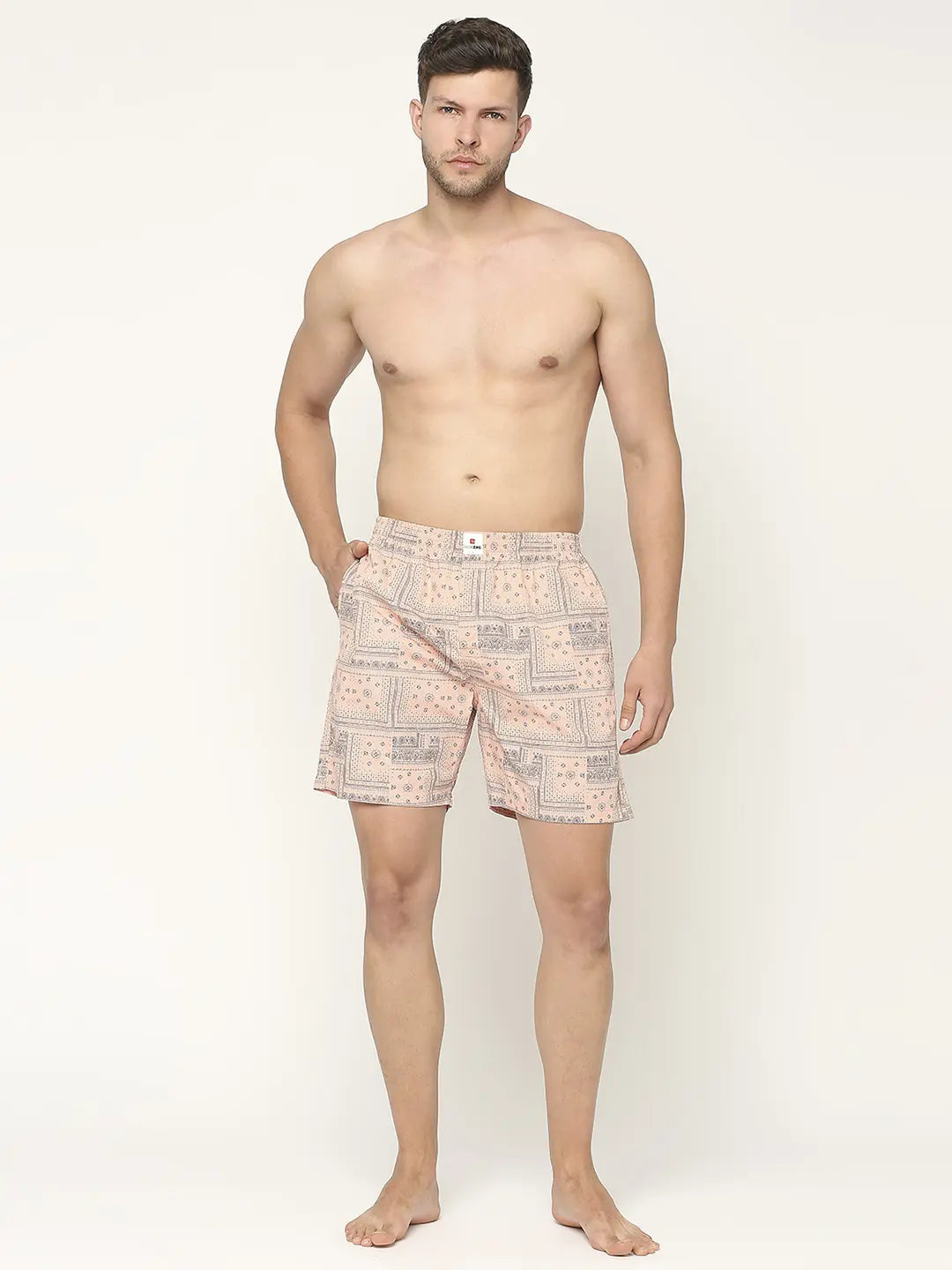 Underjeans By Spykar Men Premium Printed Cotton Boxer