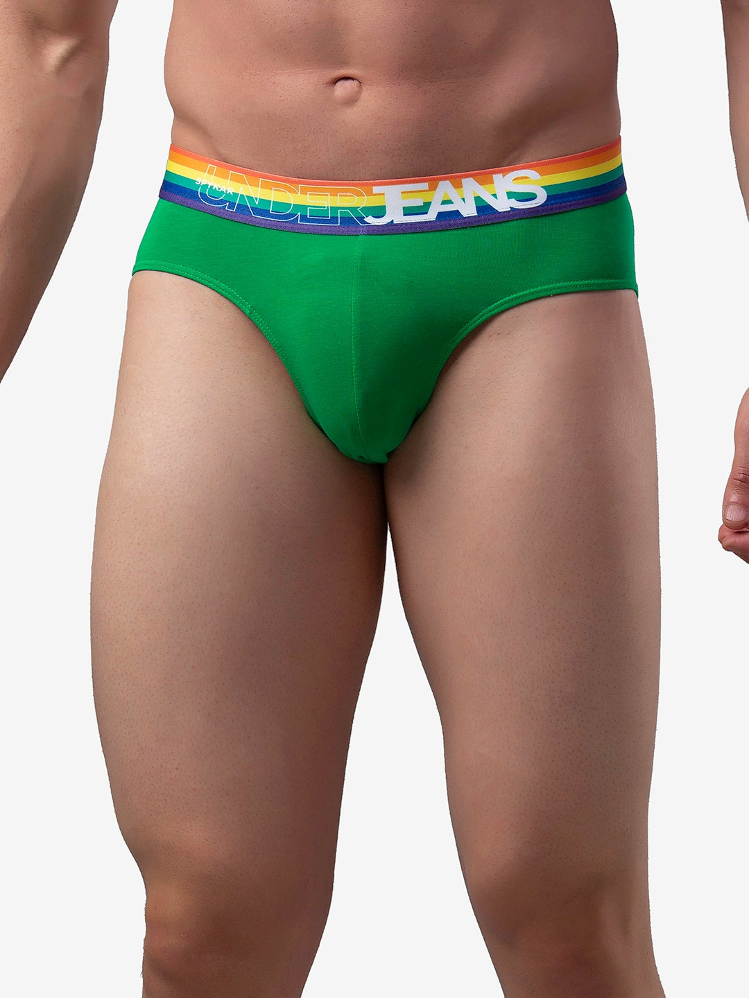 Men Premium Cotton Blend Brief Pack of 1- UnderJeans by Spykar