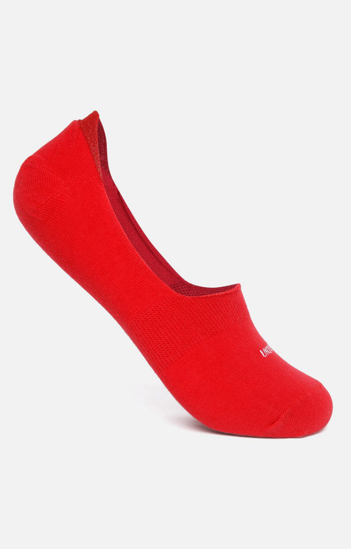 Men Premium Orange Green Turq-Re No Show (Pack of 4) Socks- UnderJeans by Spykar