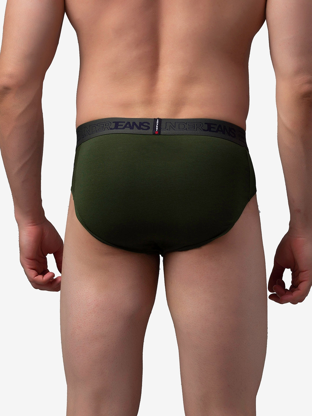 Men Premium Cotton Blend Brief (Pack of 2)- UnderJeans by Spykar