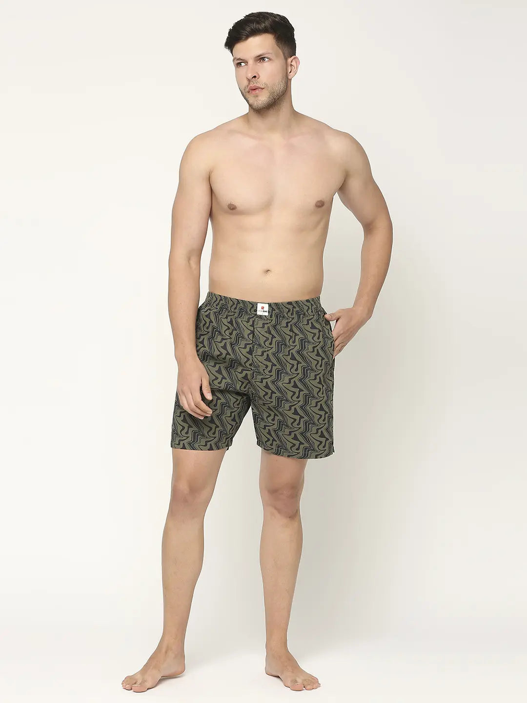 Underjeans By Spykar Men Premium Printed Cotton Boxer
