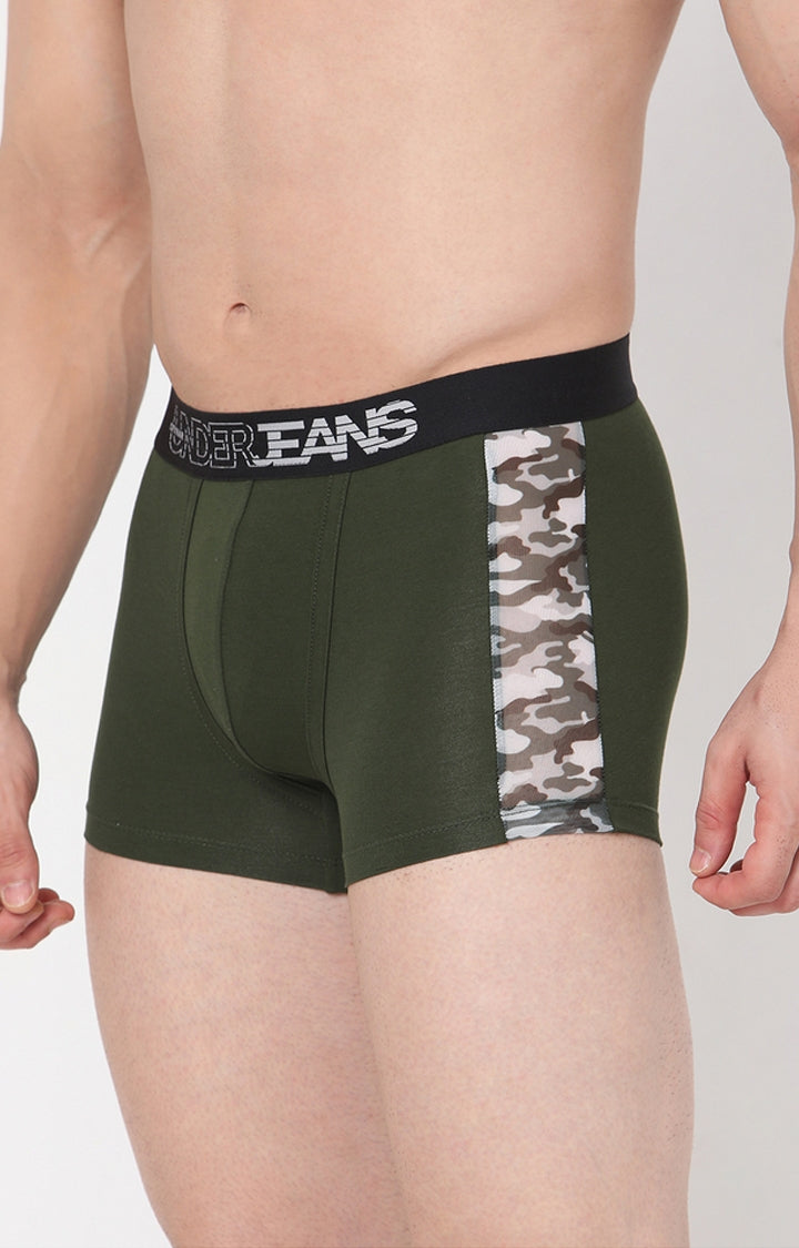 Men Premium Cotton Blend Trunk Pack of 1- UnderJeans by Spykar