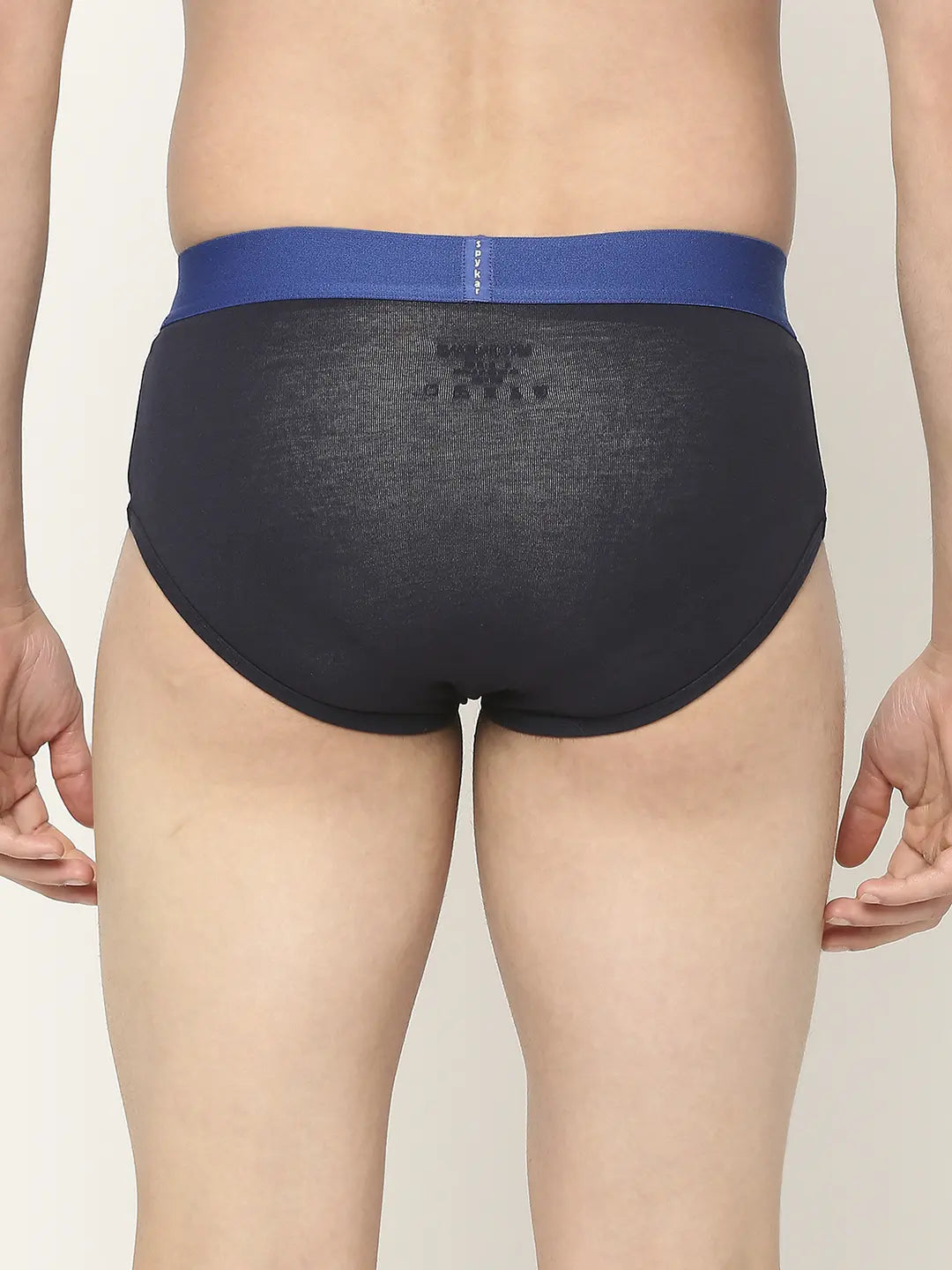 Men Premium Assorted Cotton Blend Printed Brief - Pack Of 3- Underjeans by Spykar
