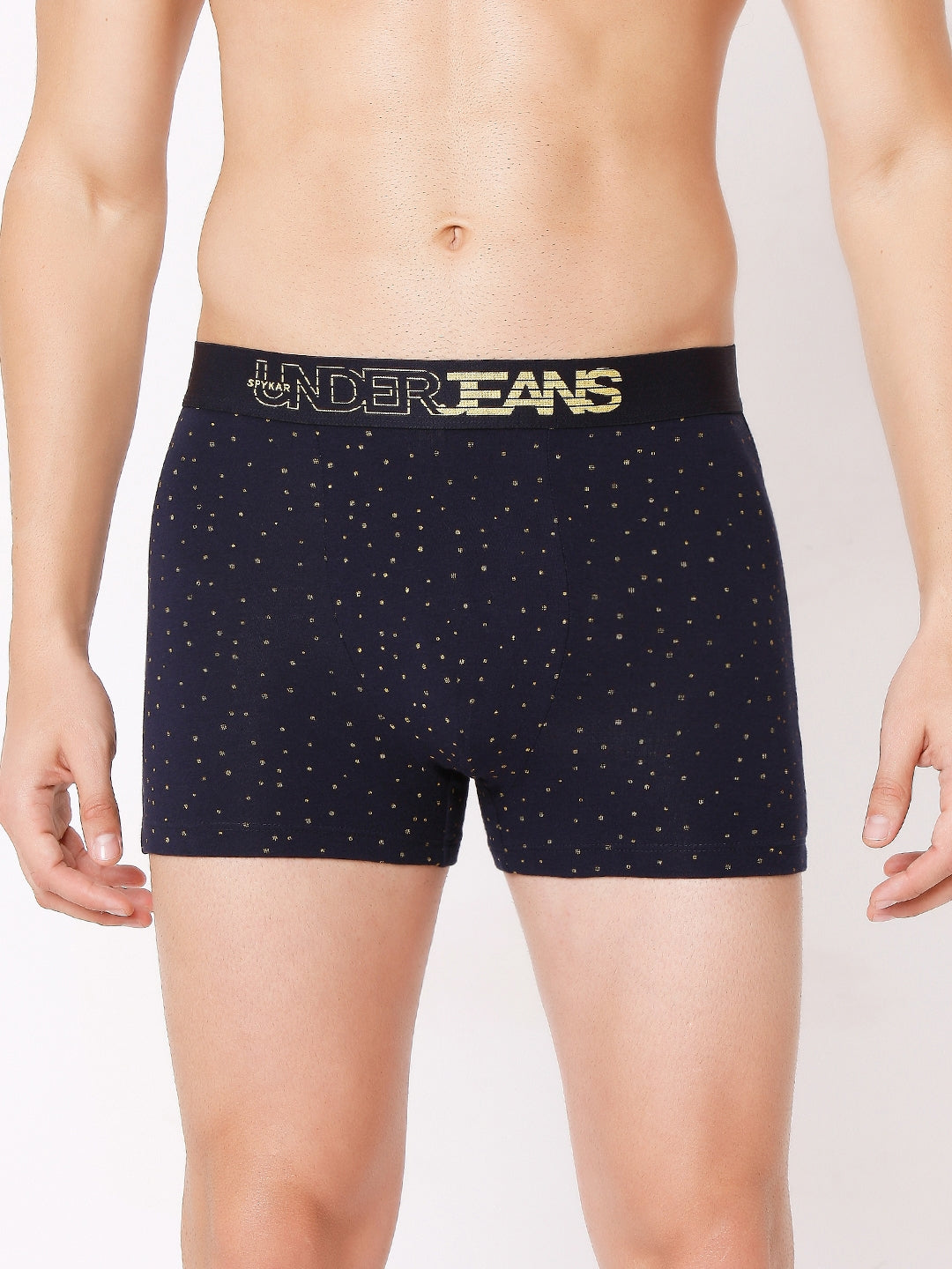 Men Premium Cotton Blend Trunk Pack of 2- UnderJeans by Spykar