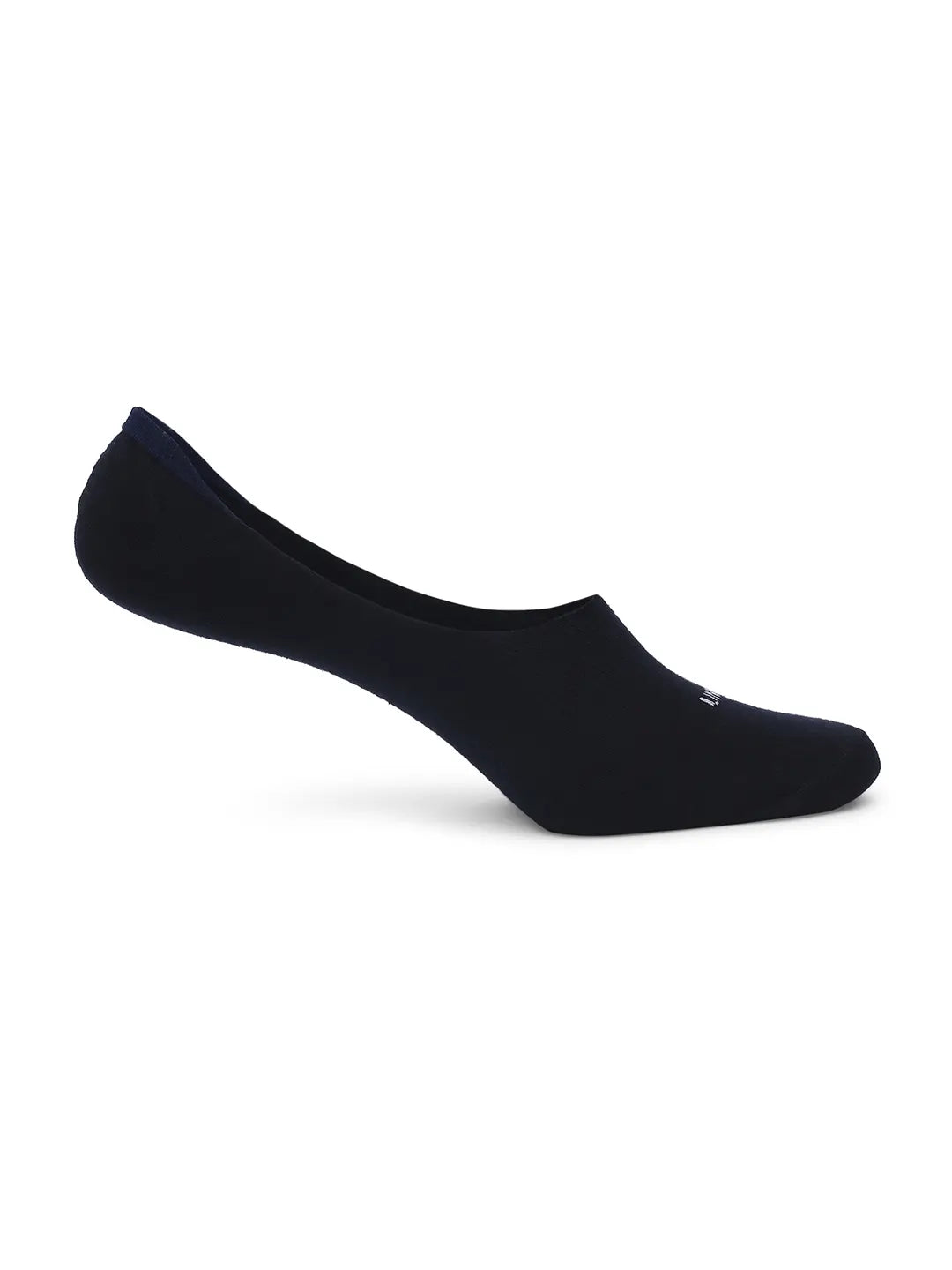 Men Navy & Bottle Green Cotton Blend No Show Socks - Pack Of 2 - Underjeans by Spykar