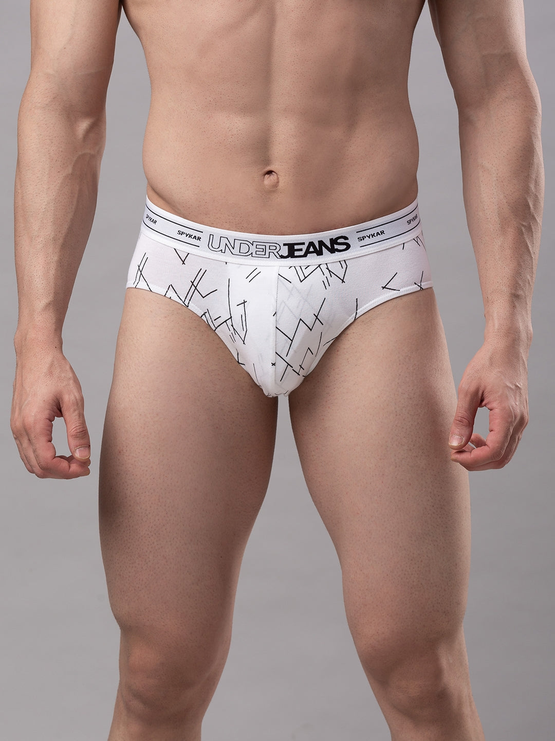 Men Premium Cotton Blend Brief Pack of 1- UnderJeans by Spykar