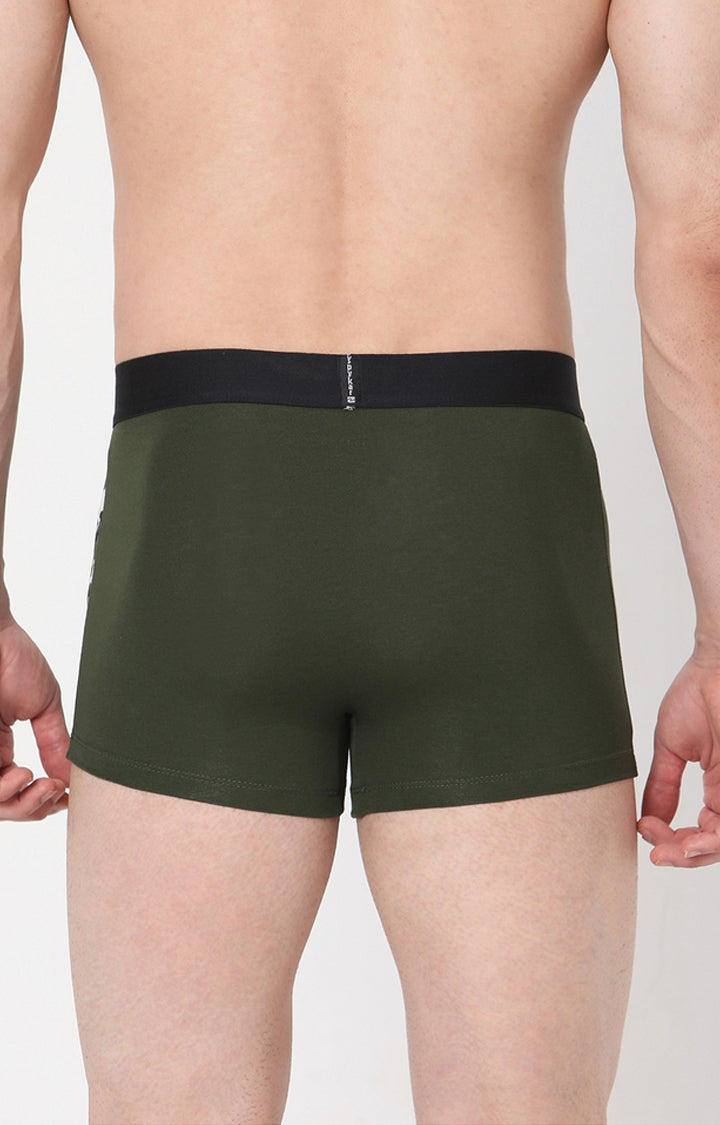 Men Premium Cotton Blend Trunk Pack of 1- UnderJeans by Spykar