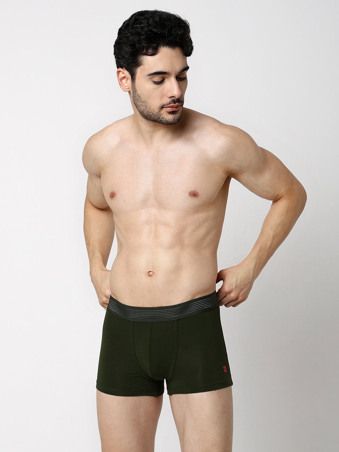 Men Premium Cotton Blend Trunk Pack of 2- UnderJeans by Spykar