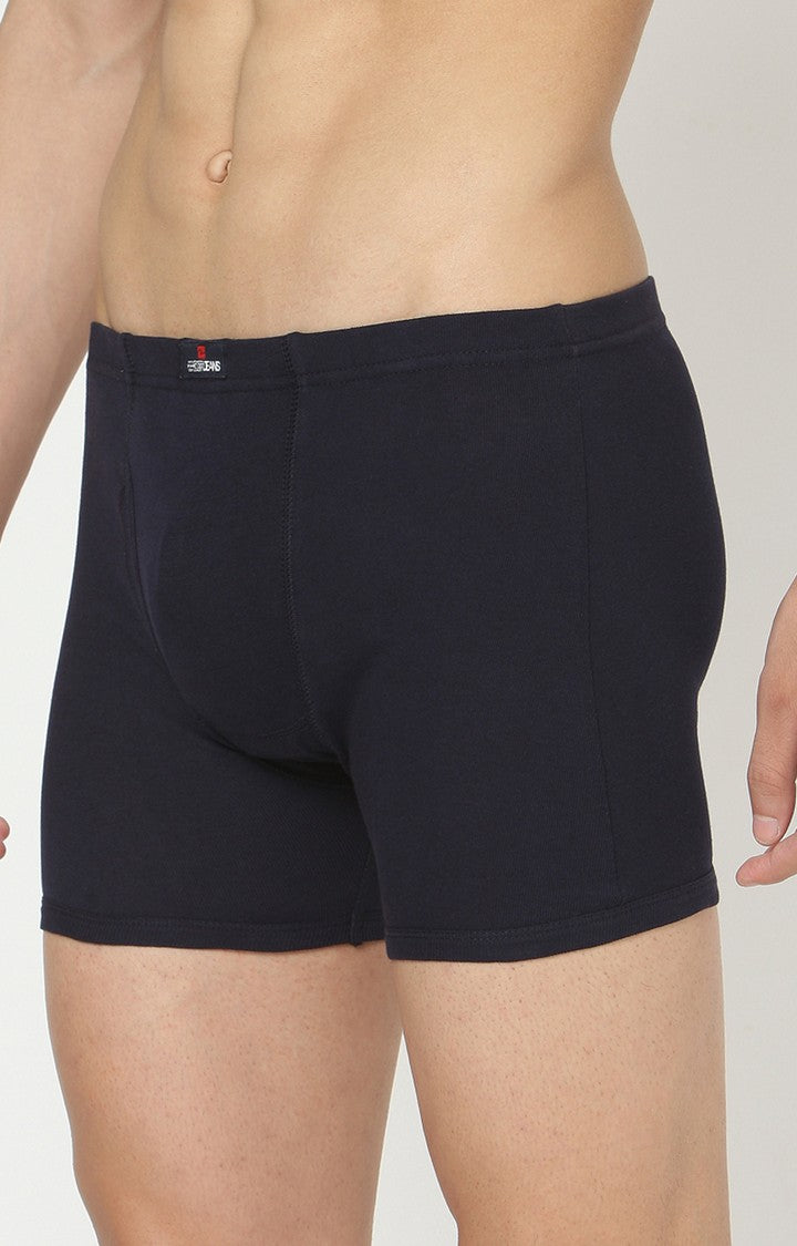 Men Premium Cotton Blend Navy Trunk - (Pack of 2)- UnderJeans by Spykar