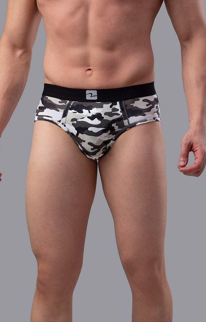 Print Cotton Brief for Men Premium- UnderJeans by Spykar