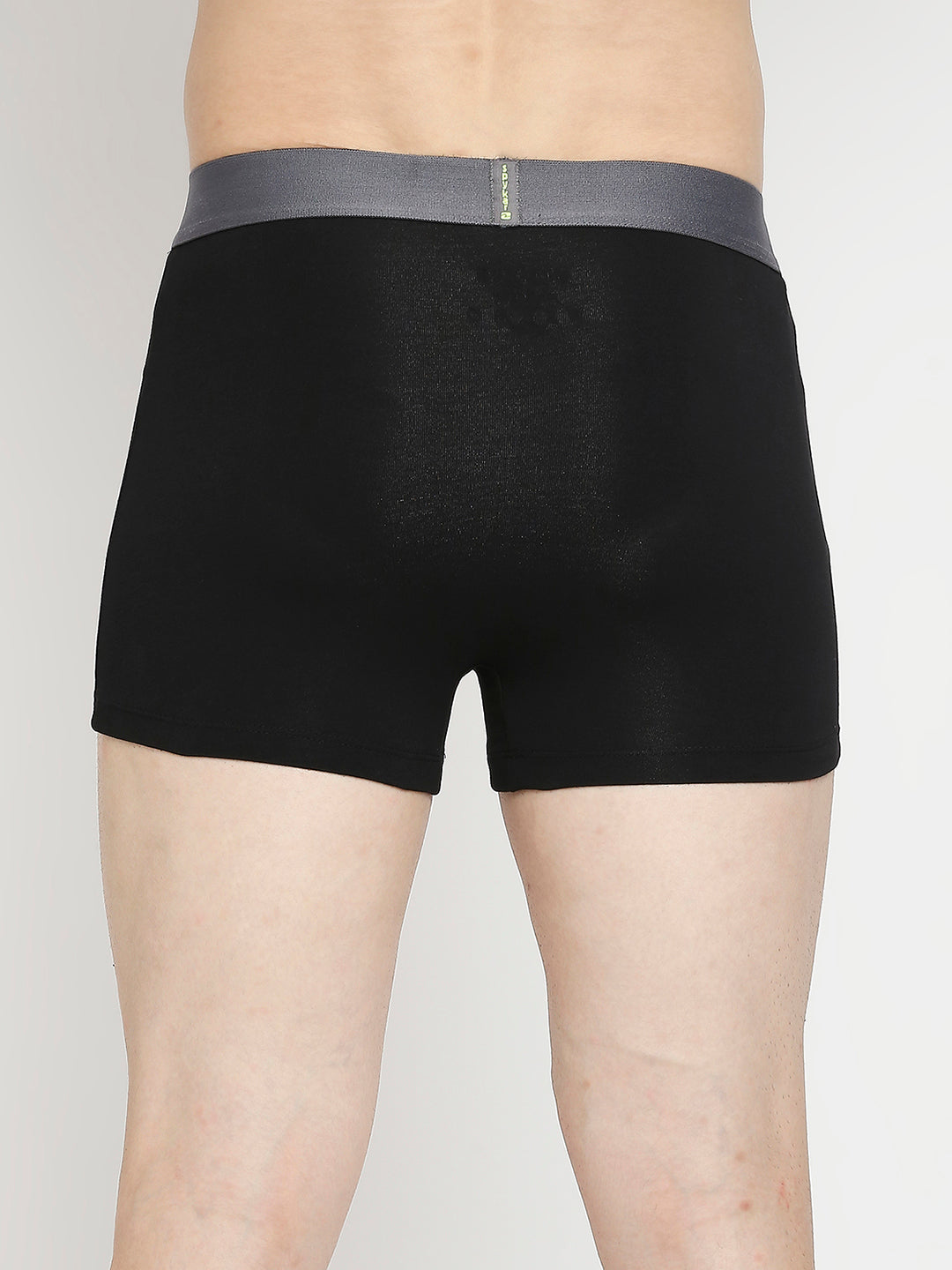 Men Premium Olive & Black Cotton Blend Trunk - Pack Of 2- UnderJeans by Spykar