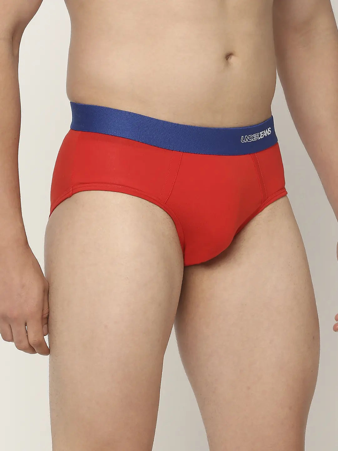 Men Premium Assorted Cotton Blend Printed Brief - Pack Of 3- Underjeans by Spykar
