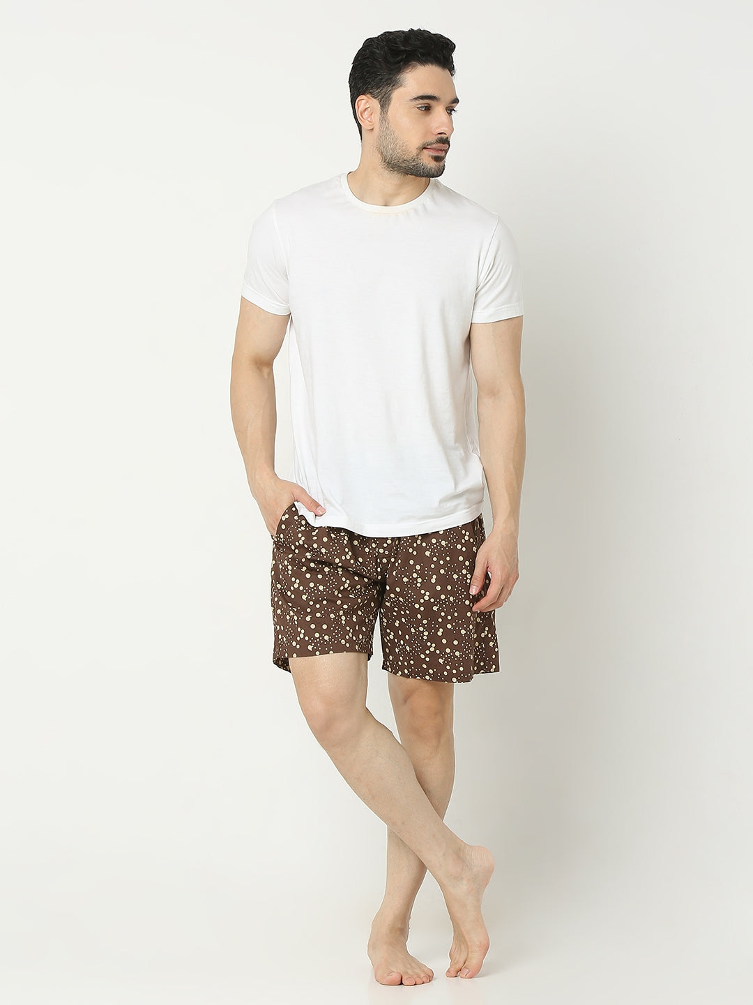Men Premium Cotton Boxer Shorts- UnderJeans by Spykar