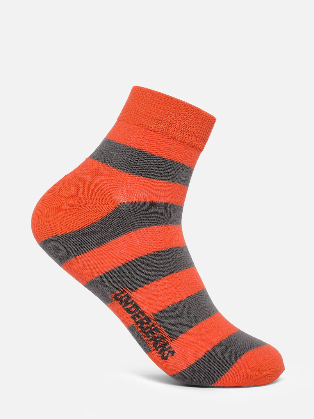 Men Premium Assorted Ankle length (Non terry) Socks Pack of 2- UnderJeans by Spykar