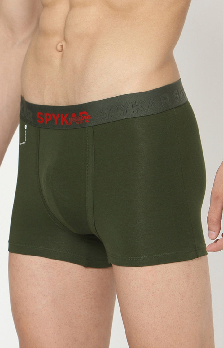 Men Premium Cotton Blend Trunk Pack of 1- UnderJeans by Spykar