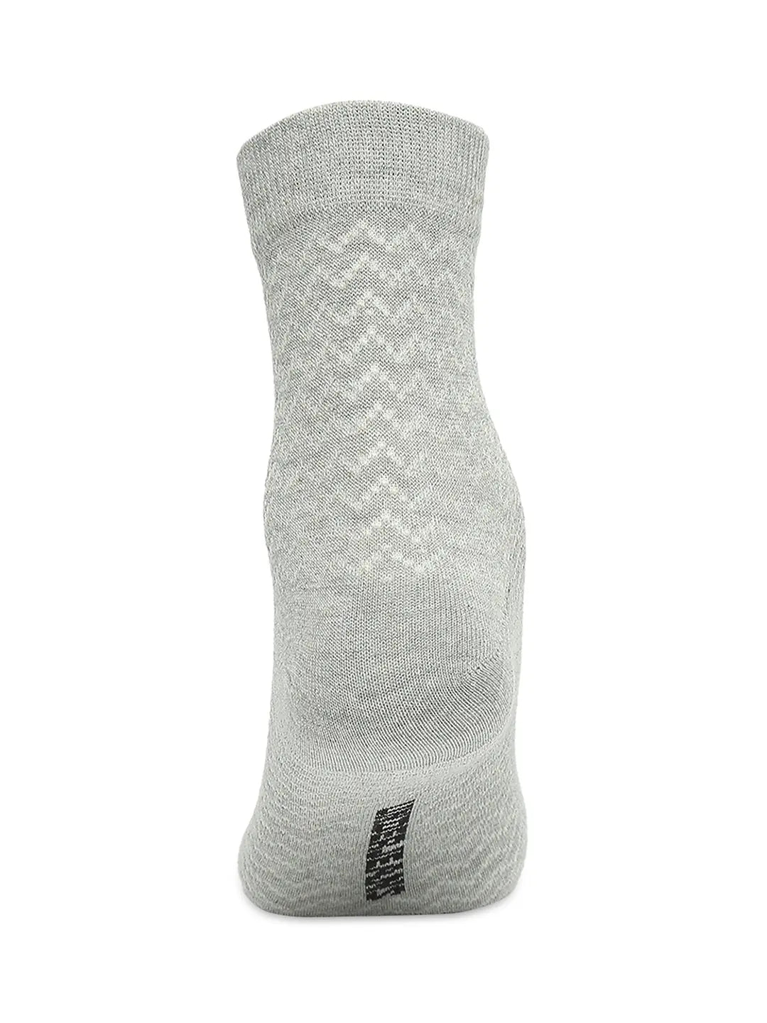 Men Premium Black & Grey Melange Ankle Length Socks - Pack Of 2- Underjeans by Spykar