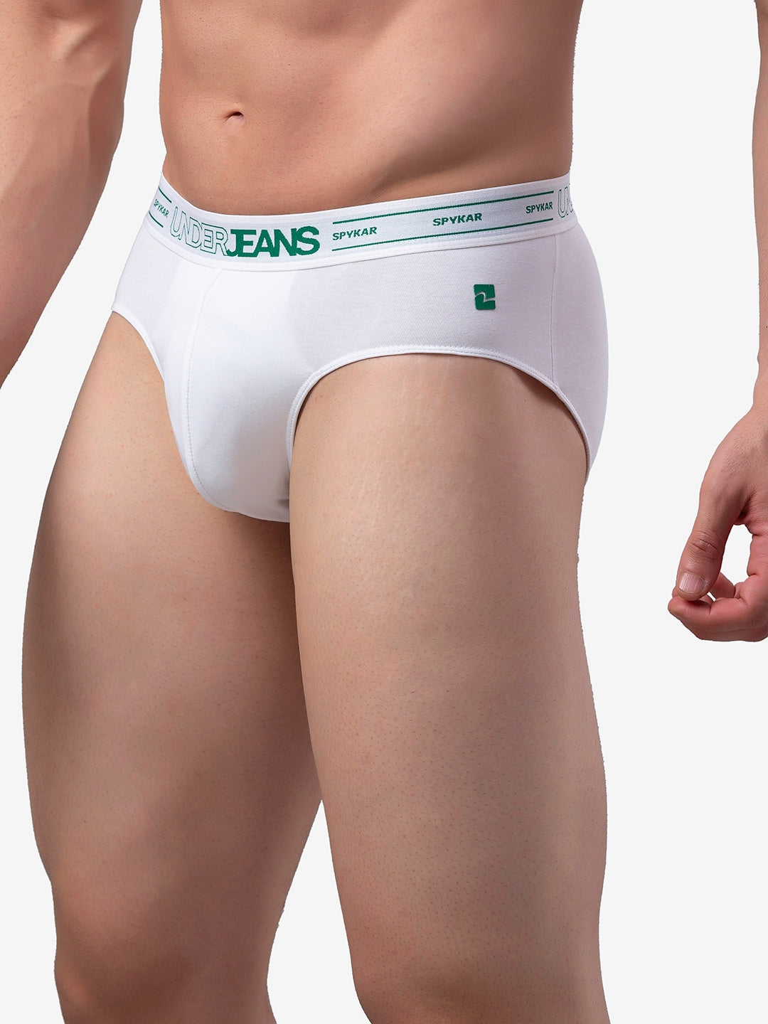 Men Premium Cotton Blend Brief (Pack of 2)- UnderJeans by Spykar