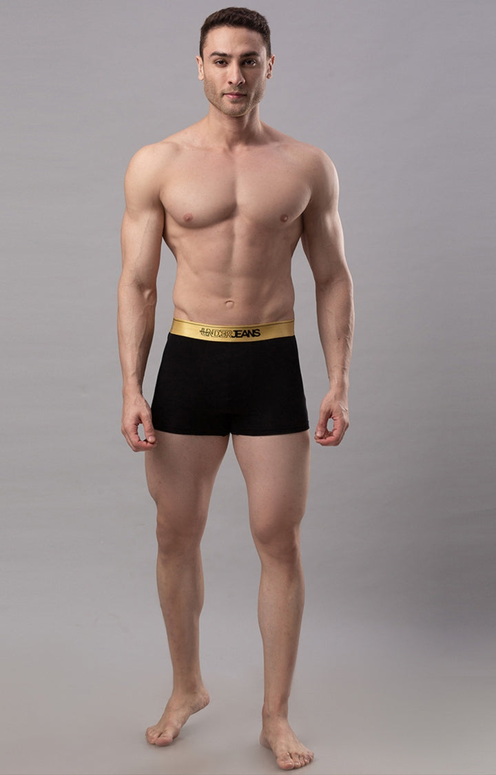 Men Premium Cotton Blend Trunk Pack of 1- UnderJeans by Spykar