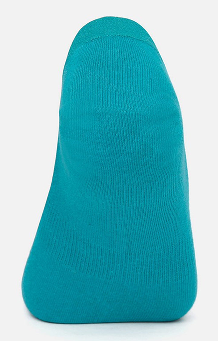 Men Premium Turq No Show Single Pair of Socks- UnderJeans by Spykar