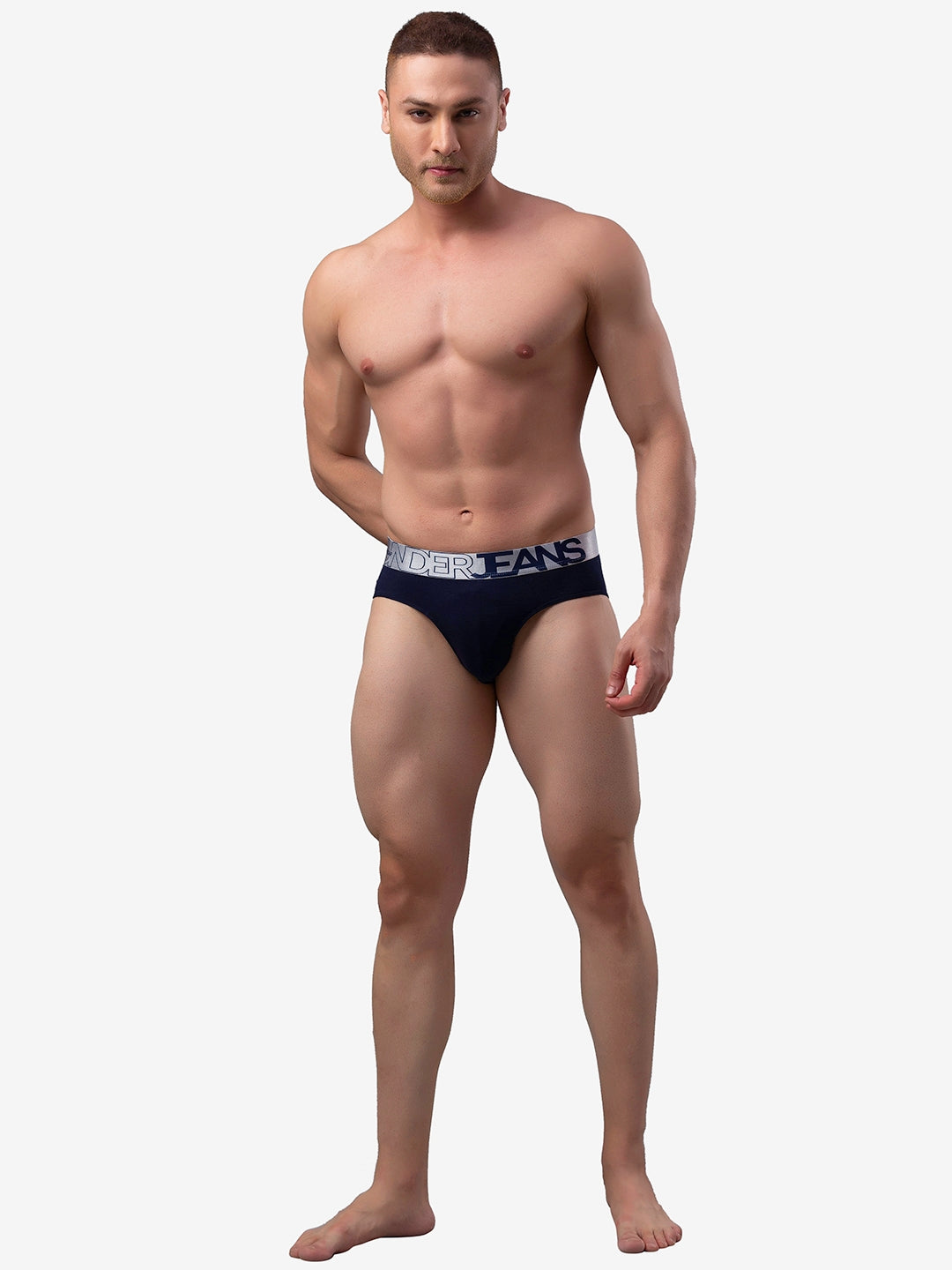 Men Premium Cotton Blend Brief (Pack of 1)- UnderJeans by Spykar