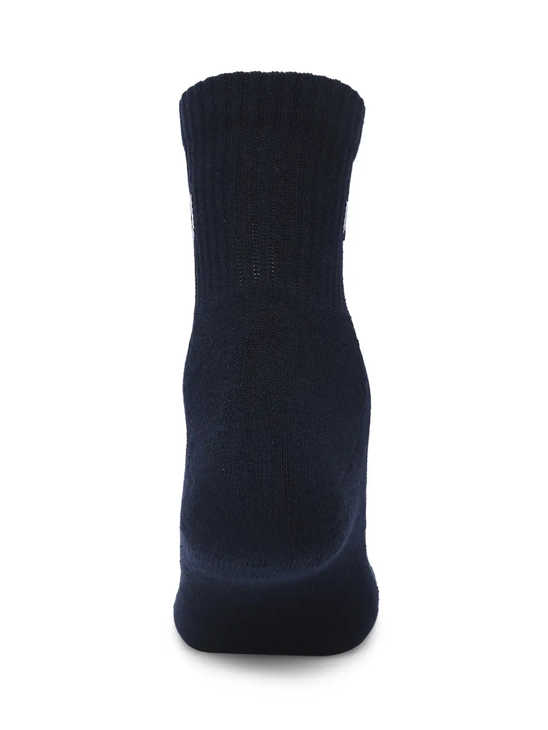 Men Dark Blue & Grey Cotton Blend Ankle Length Socks - Pack Of 2 - Underjeans by Spykar