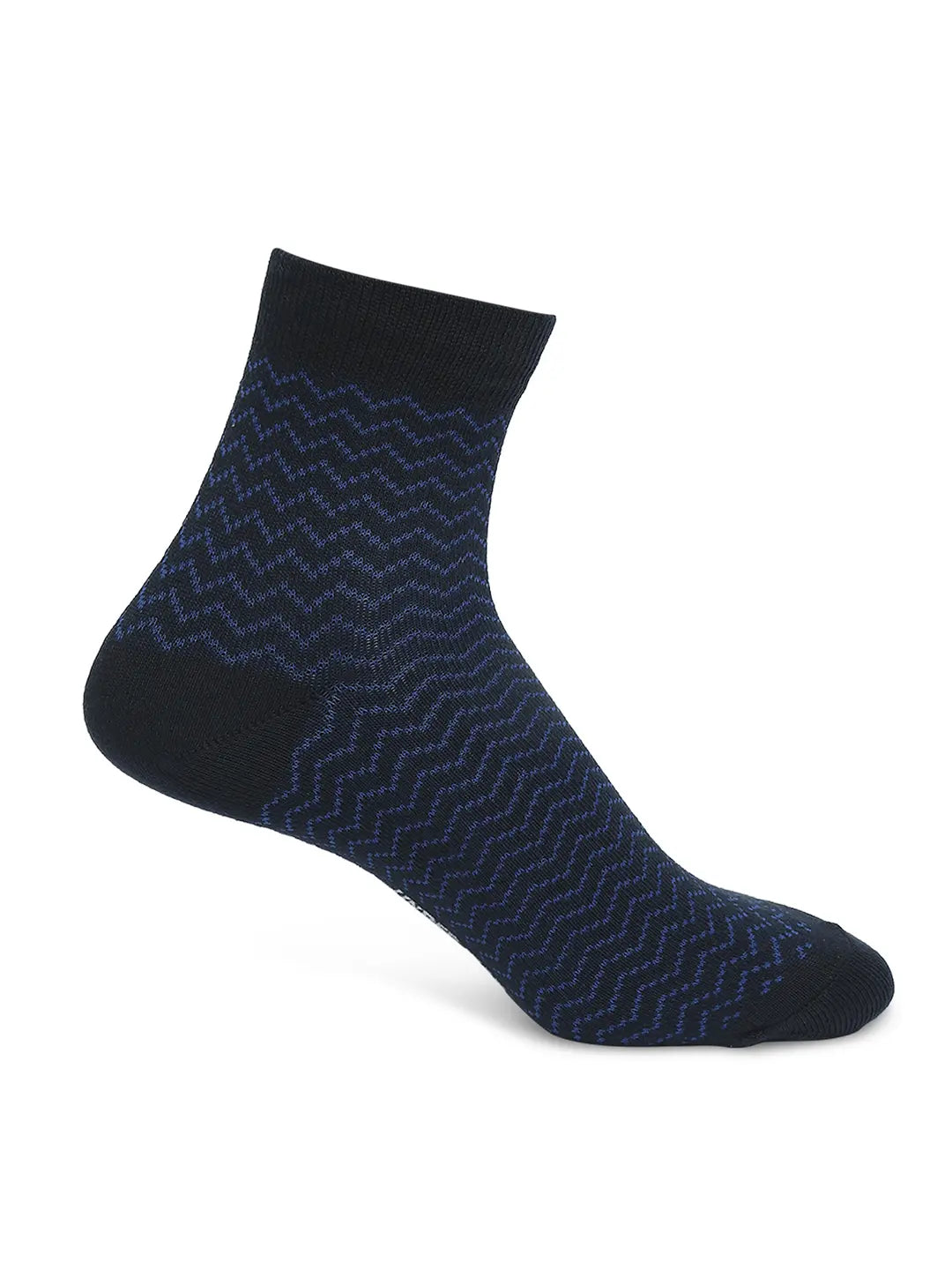 Men Premium Navy & Khaki Ankle Length Socks - Pack Of 2- Underjeans by Spykar