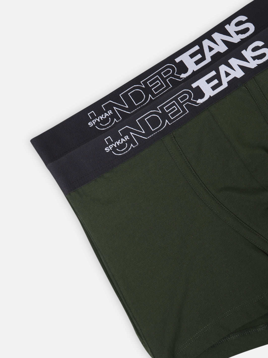 Underjeans by Spykar Men Premium Olive Trunk Pack of 2