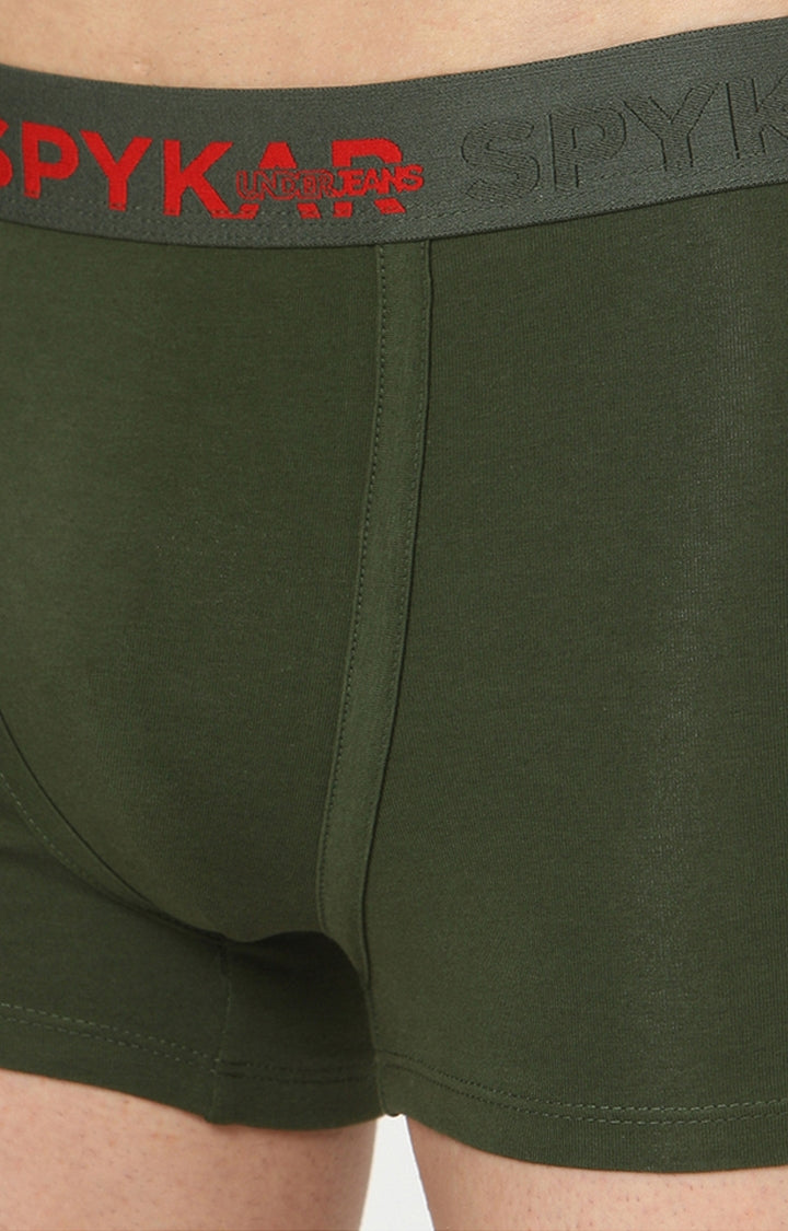 Men Premium Cotton Blend Trunk Pack of 2- UnderJeans by Spykar