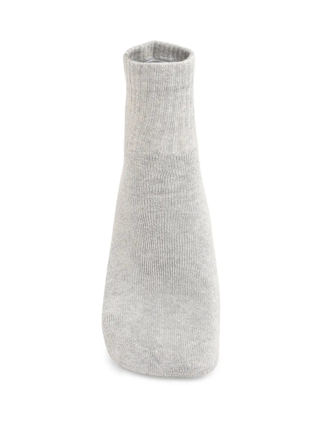 Men Premium Grey & Melange Cotton Socks - Pack Of 3- UnderJeans by Spykar
