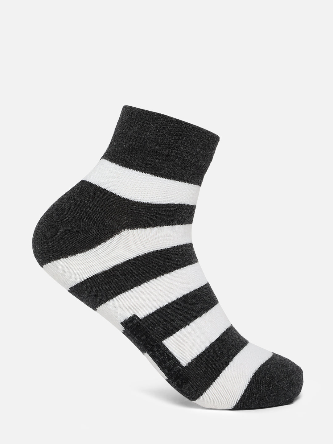 Men Premium Assorted Ankle length (Non terry) Socks Pack of 2- UnderJeans by Spykar