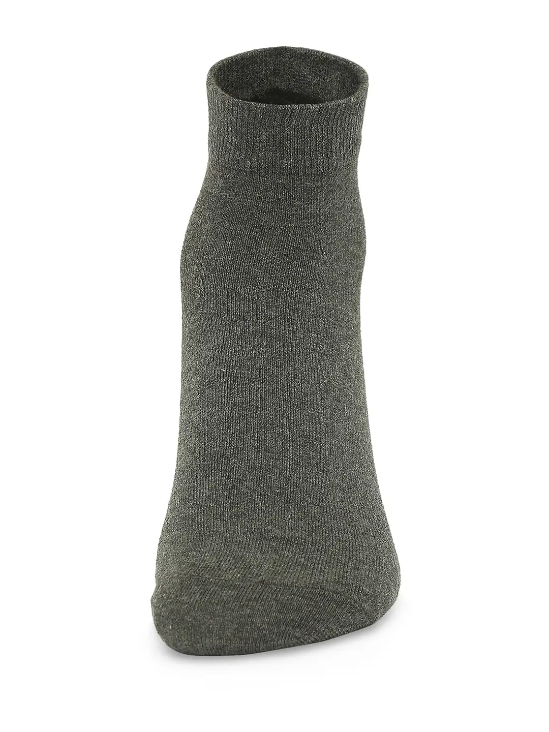 Men Premium White & Anthra Melange Ankle Length Socks - Pack Of 2- Underjeans by Spykar