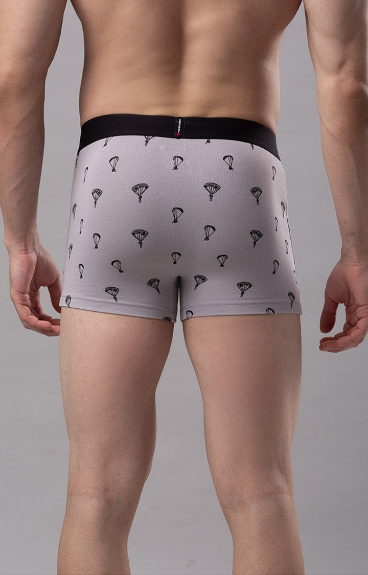 Grey Cotton Trunk for Men Premium- UnderJeans by Spykar