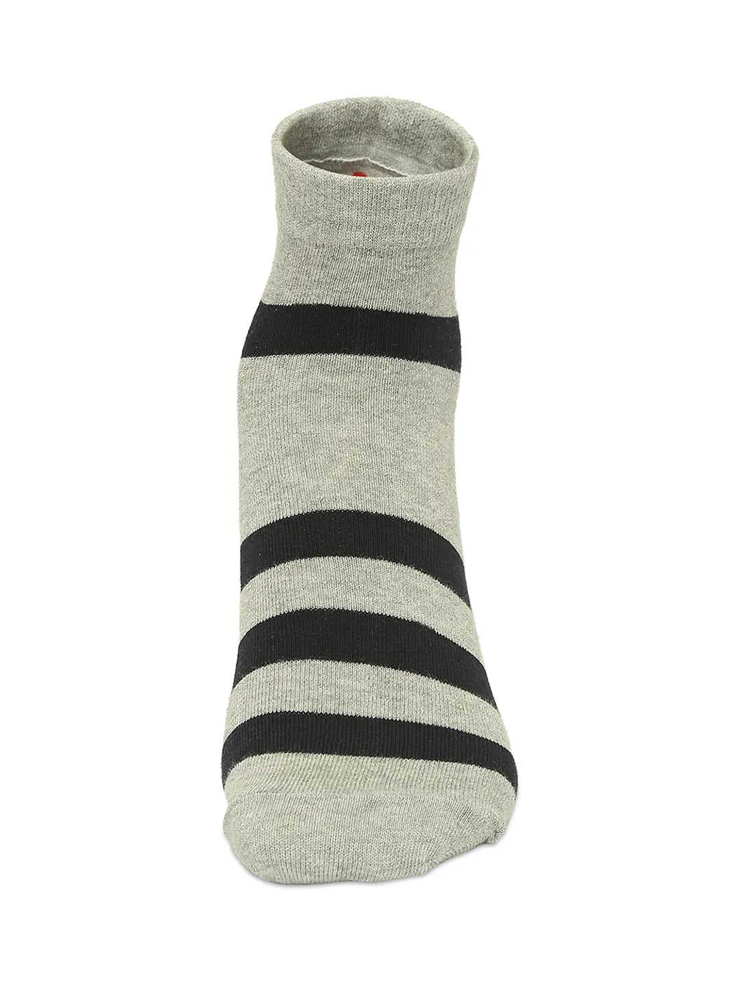 Men Premium Grey Melange & Navy Ankle Length Socks - Pack Of 2- Underjeans by Spykar