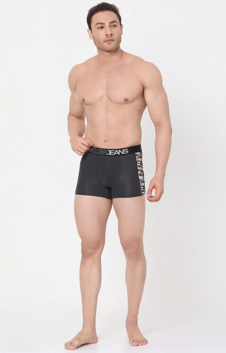 Underjeans by Spykar Men Premium Grey Cotton Blend Trunk