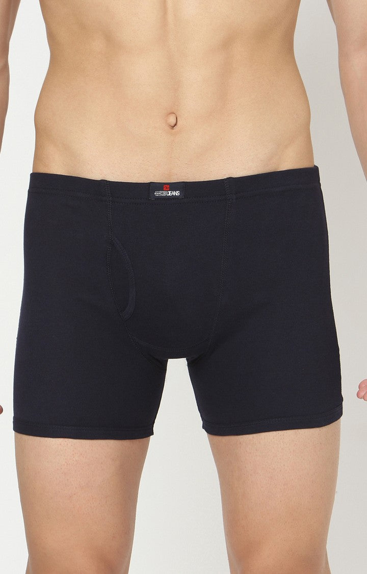 Men Premium Cotton Blend Navy Trunk - (Pack of 2)- UnderJeans by Spykar