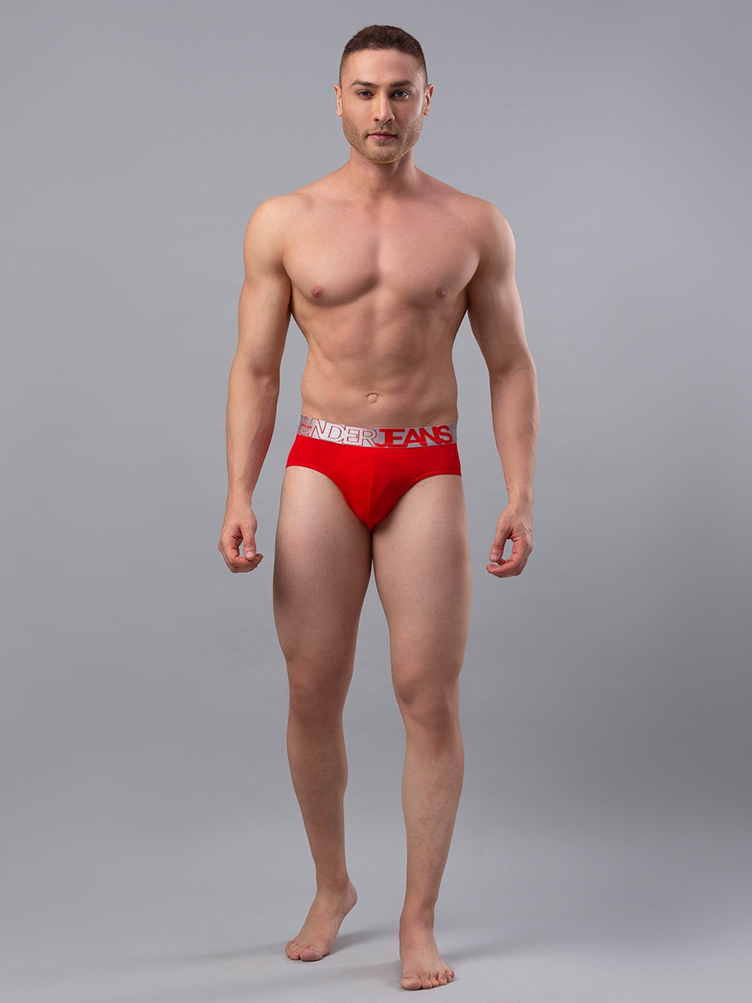 Men Premium Cotton Blend Brief (Pack of 2)- UnderJeans by Spykar