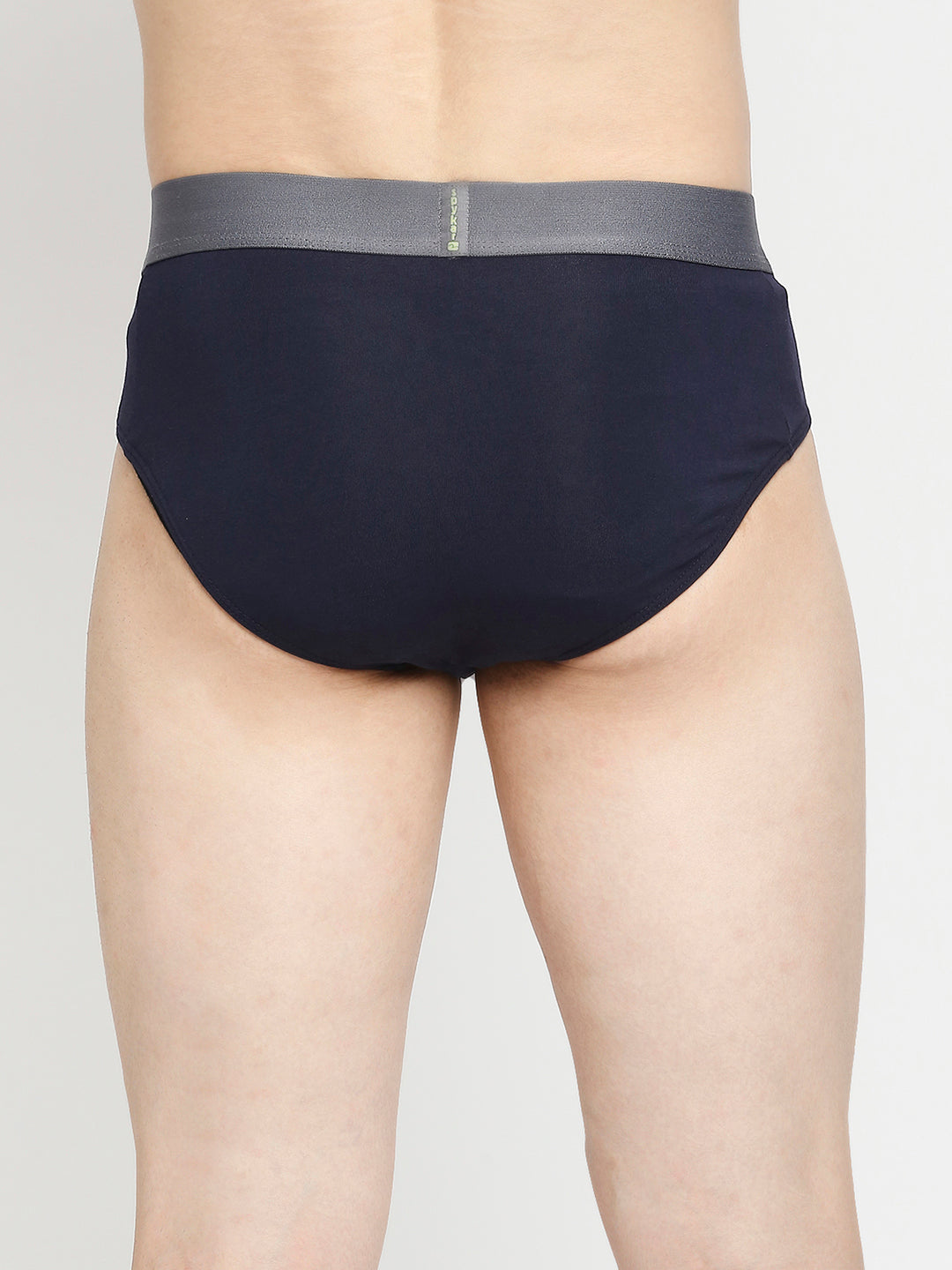 Men Premium Maroon & Navy Blue Cotton Blend Brief -Pack Of 2- UnderJeans by Spykar