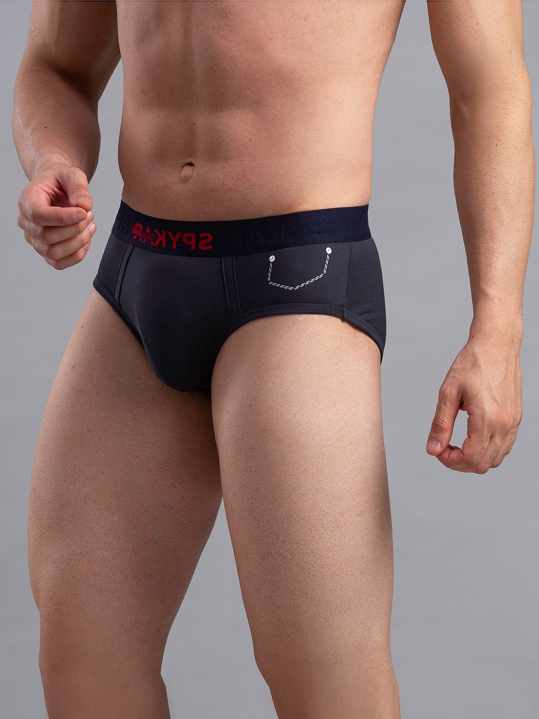 Men Premium Cotton Blend Brief Pack of 2- UnderJeans by Spykar