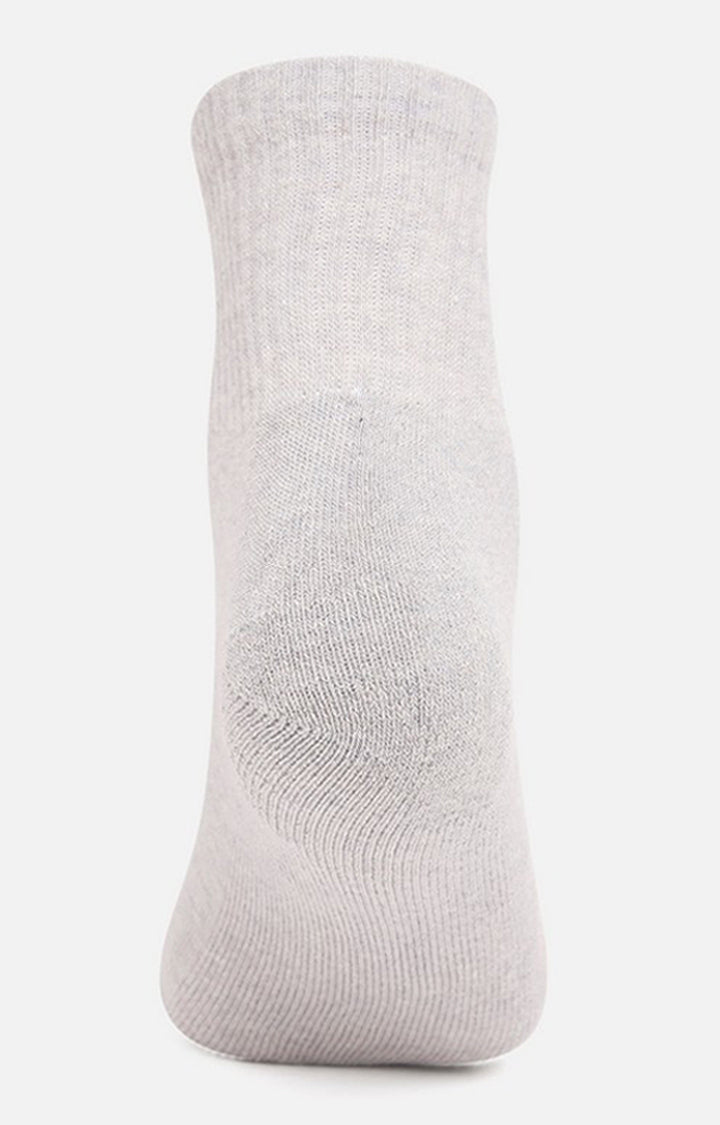 Men Premium Black Navy Grey Ankle Length (Half Terry) (Pack of 3) Socks- UnderJeans by Spykar