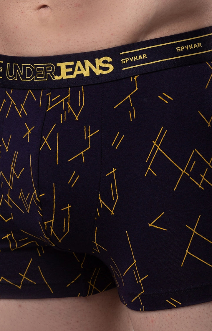 Men Premium Cotton Blend Trunk Pack of 1- UnderJeans by Spykar