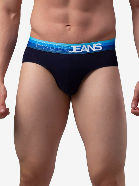 Men Premium Cotton Blend Brief Pack of 1- UnderJeans by Spykar