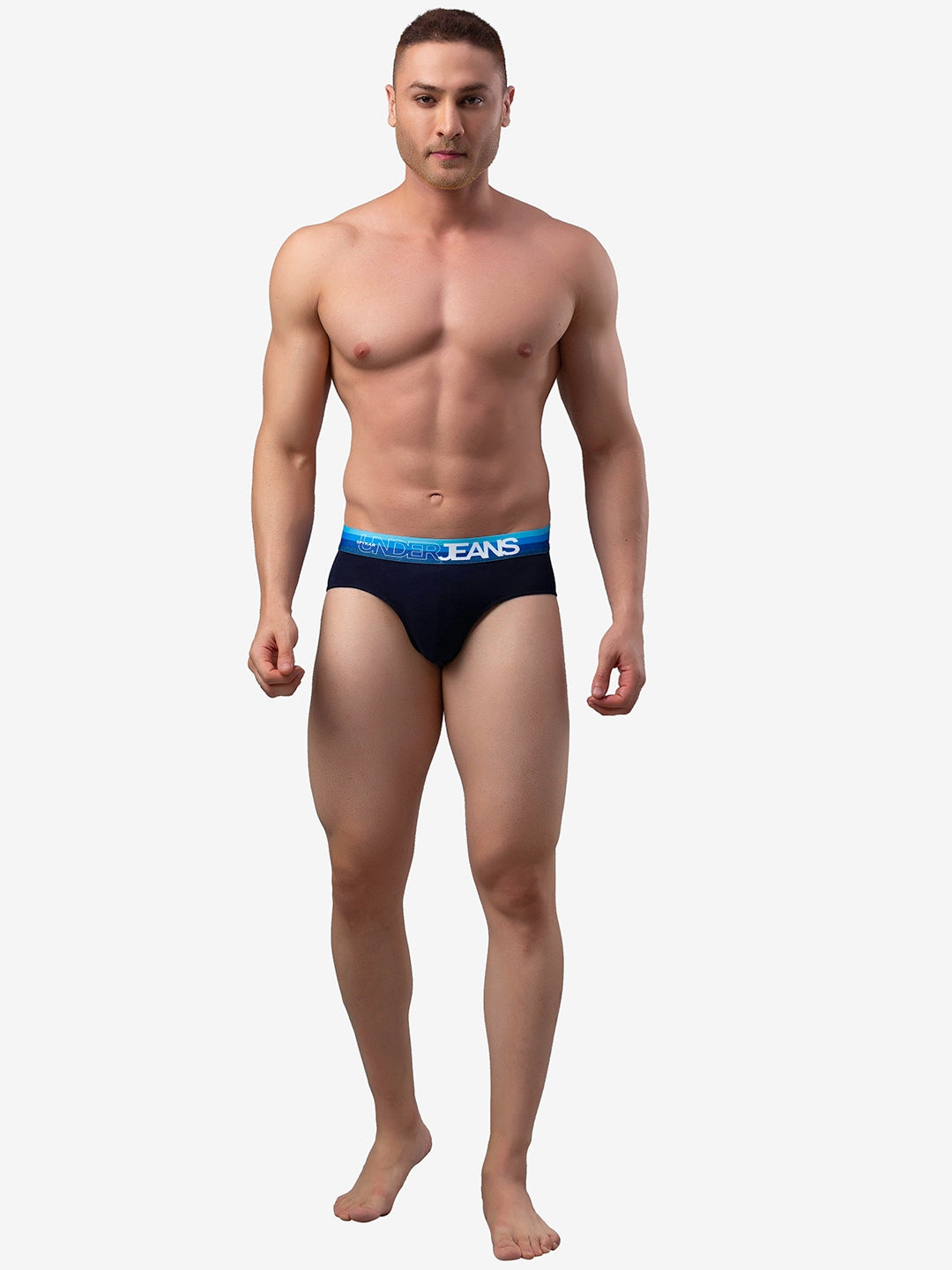 Men Premium Cotton Blend Brief Pack of 1- UnderJeans by Spykar