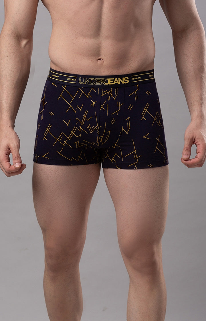 Men Premium Cotton Blend Trunk Pack of 1- UnderJeans by Spykar