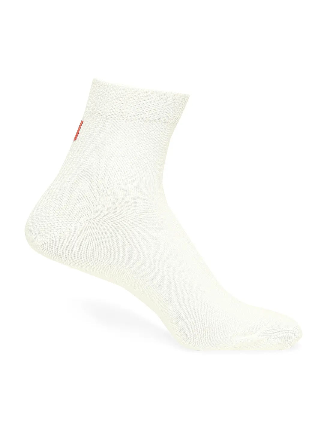 Men Premium White & Anthra Melange Ankle Length Socks - Pack Of 2- Underjeans by Spykar