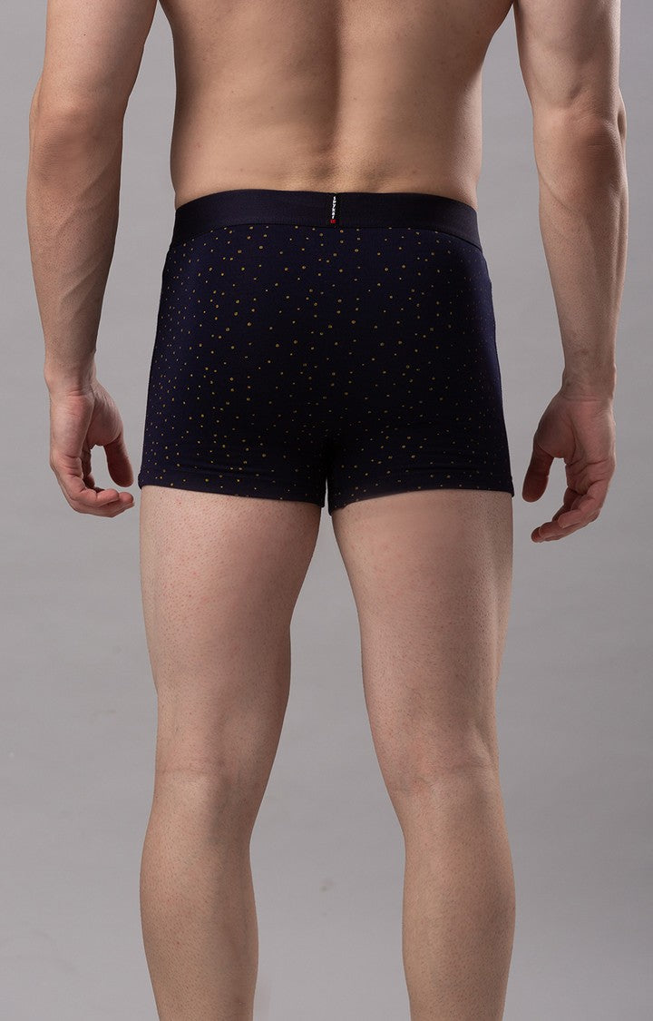 Underjeans by Spykar Men Premium Cotton Blend Navy Trunk - (Pack of 2)