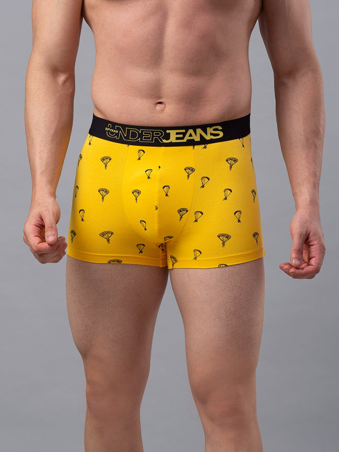 Men Premium Cotton Blend Trunk Pack of 2- UnderJeans by Spykar