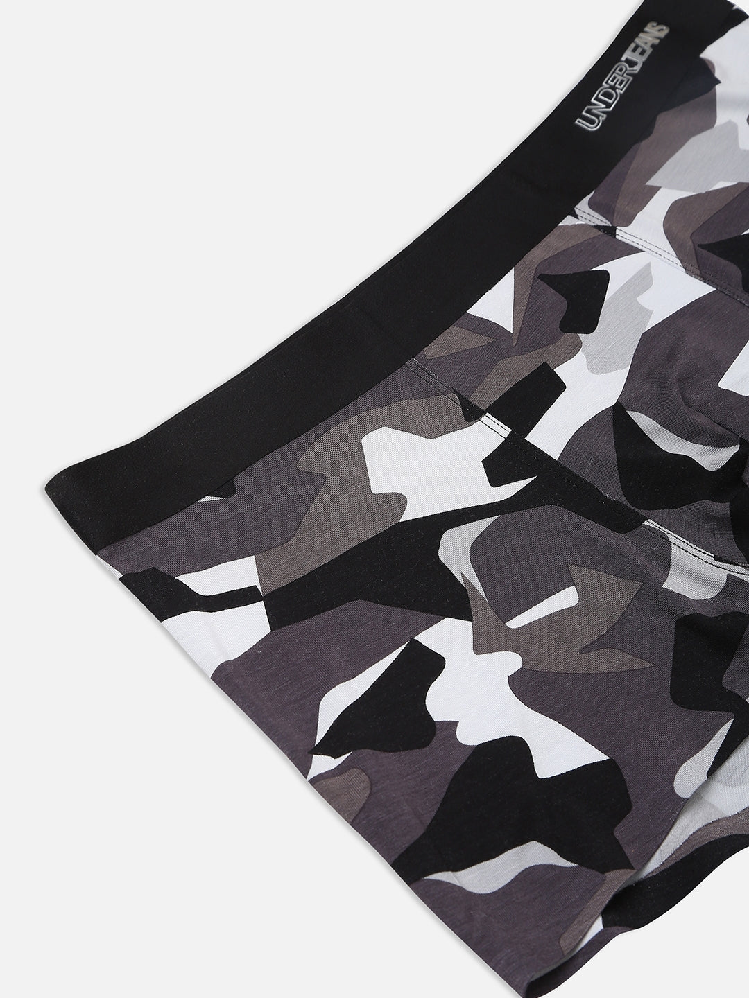 Underjeans by Spykar Men Super Premium Printed Bonded Elastic Anthra Trunk