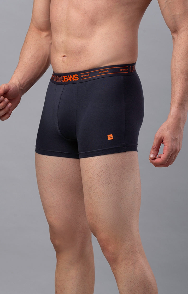Men Premium Cotton Blend Trunk Pack of 2- UnderJeans by Spykar