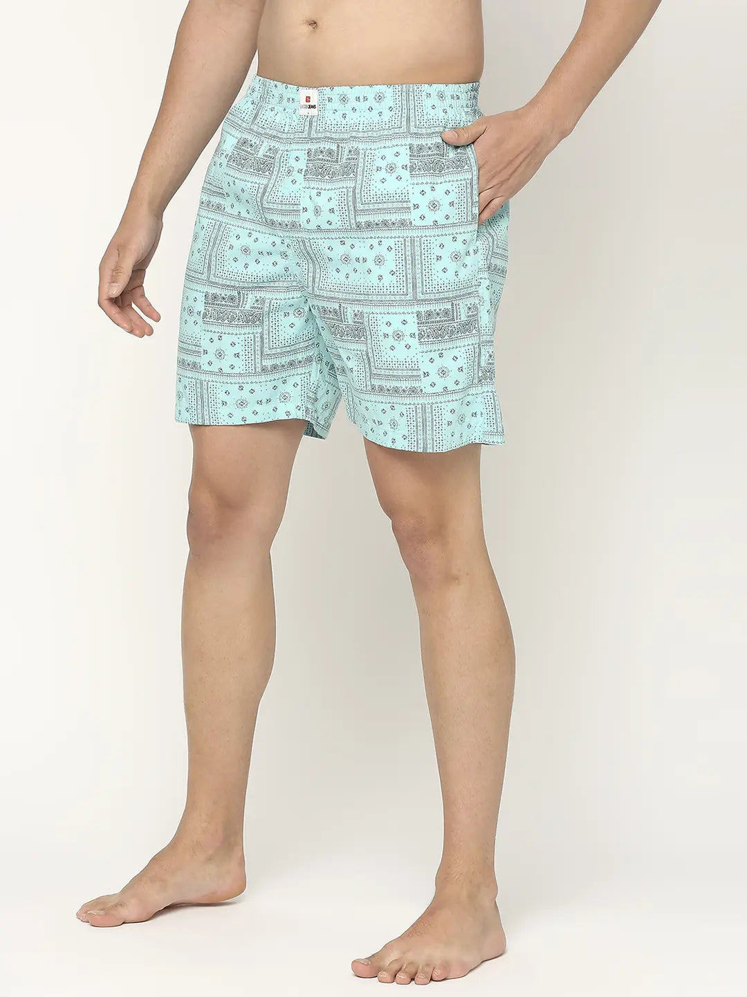 Underjeans By Spykar Men Premium Printed Cotton Boxer