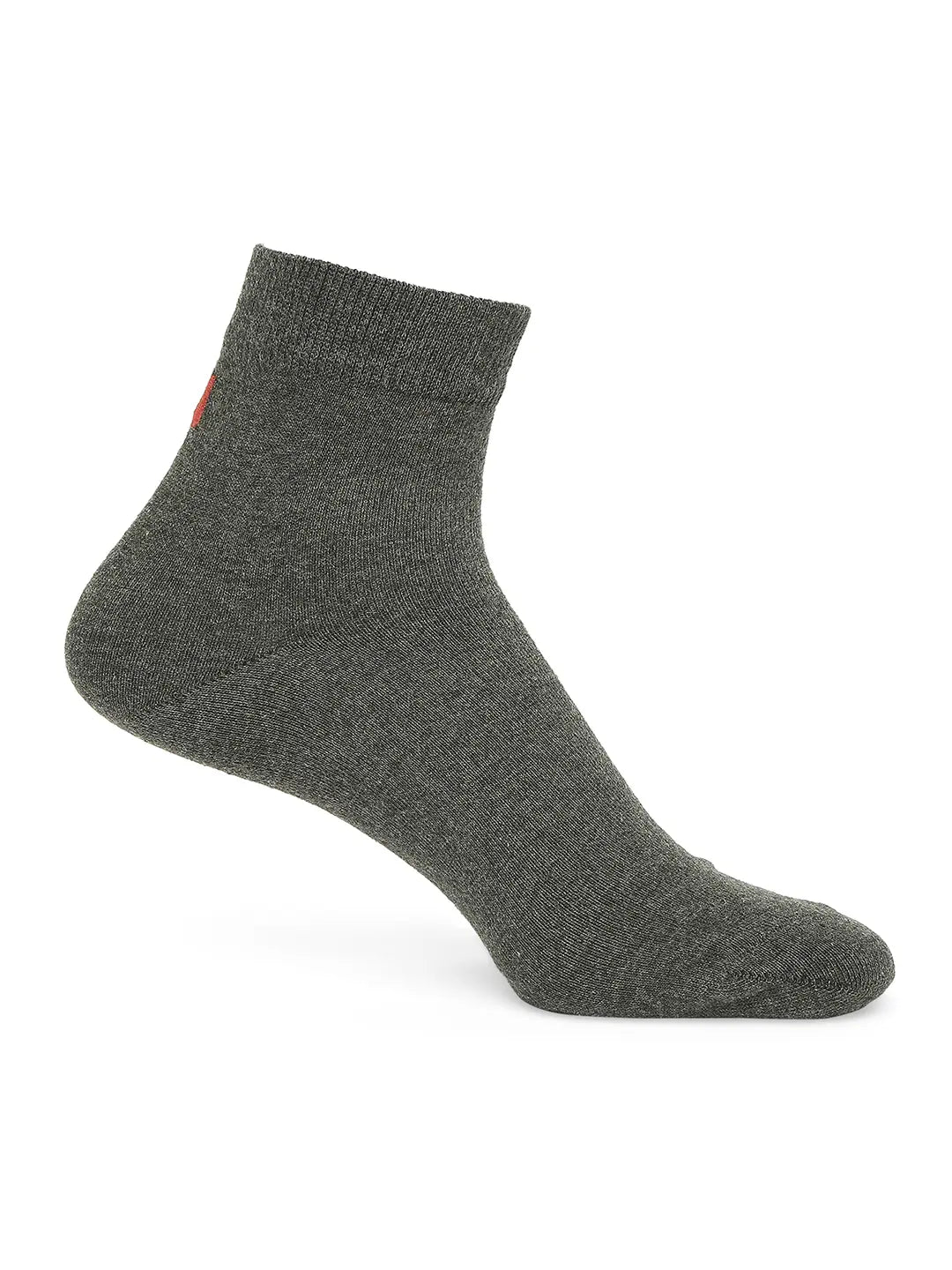 Men Premium White & Anthra Melange Ankle Length Socks - Pack Of 2- Underjeans by Spykar